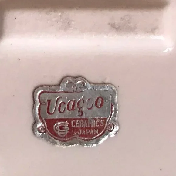 Vintage Ucagco Ceramics Quilted Trinket Box - Picture 5 of 7